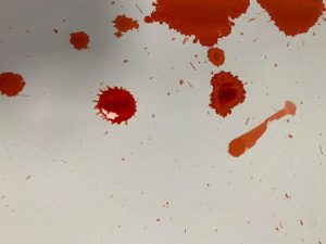 blood spatter crime scene